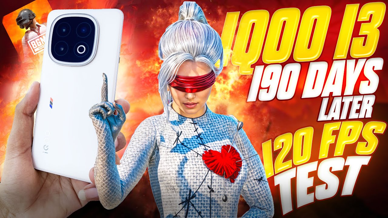 iQOO 13 5G BGMI 120 FPS TEST WITH FPS METER AFTER 190 DAYS | IQOO 13 ...