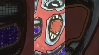 ONE CAN ONLY LOSE TO TIME series "PEOPLE WEARING MASKS" #art #abstraction #painting #artist #life