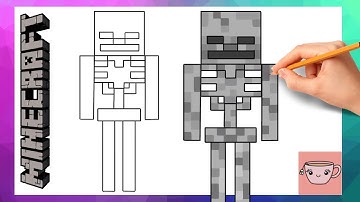 How To Draw Minecraft Skeleton | Easy Drawing Tutorial