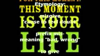 Dr. Choi's WordBank - Level 2 [misgiving]