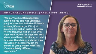 How was Anchor Group Services' Experience Implementing Sage Intacct with itas | Sage Intacct Review