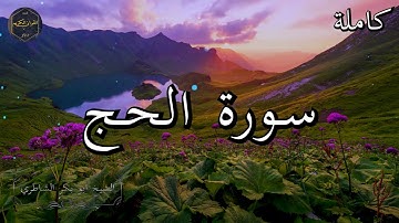 سورة الحج كاملة بصوت جميل جدا الشيخ أبو بكر الشاطري 🌹