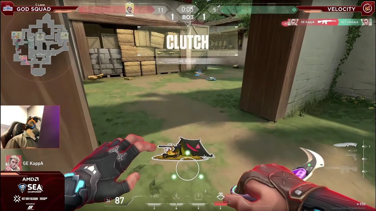 Kappa Makes It Look Too Easy, Crazy 1v3 Clutch Vs Vlt 