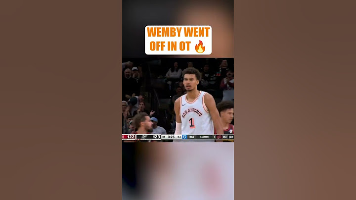 Victor Wembanyama delivered in OT for the Spurs 🔥