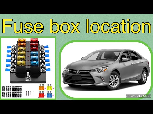 The fuse box location on a 2017 Toyota Camry