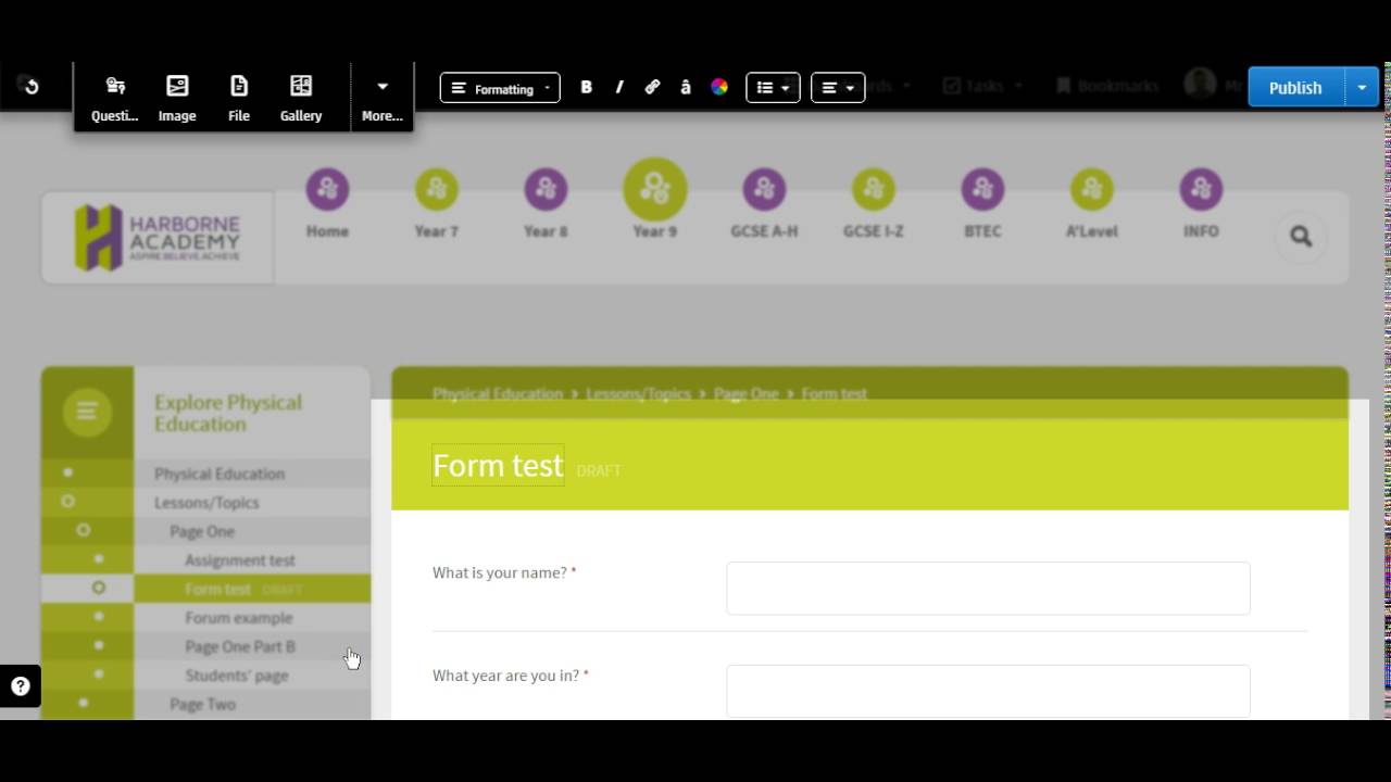 Creating a form - YouTube