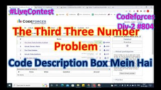 The Third Three Number Problem || Codeforces || Solution Explain