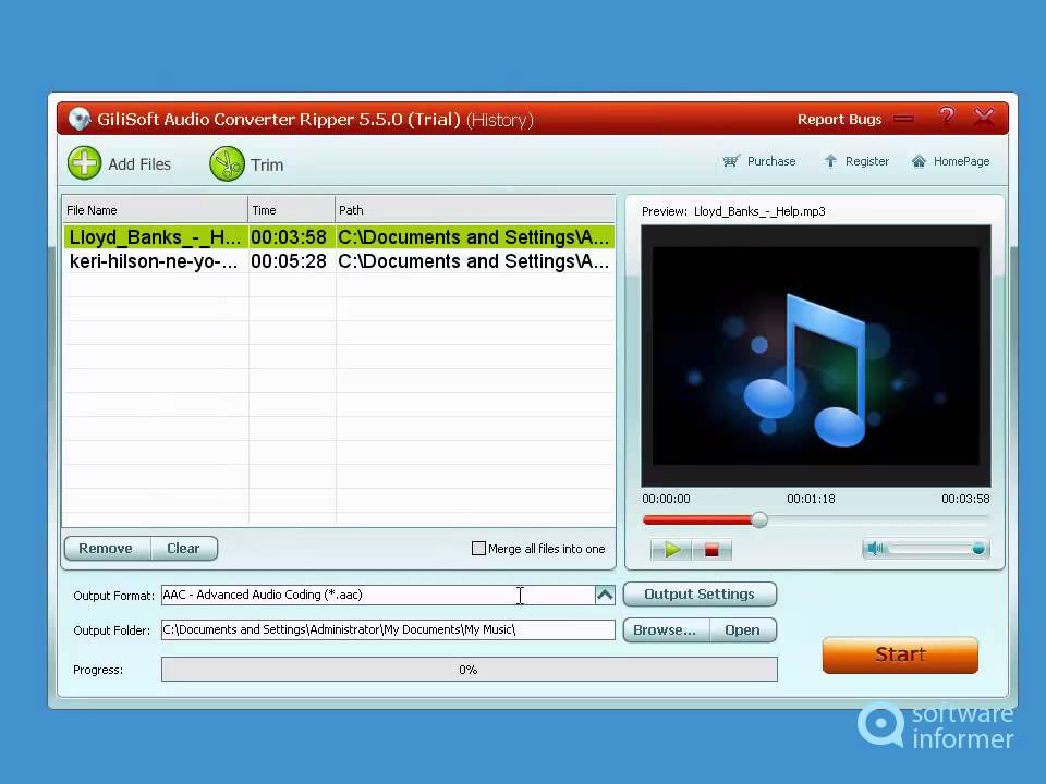 GiliSoft Audio Converter Ripper video demo