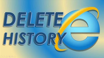 How to delete clear web search browsing history internet explorer