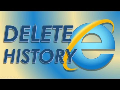 How to delete clear web search browsing history internet explorer