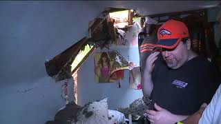 Tree falls on Akron home, injuring resident