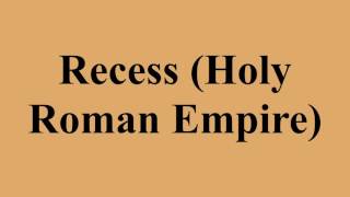Recess (Holy Roman Empire)