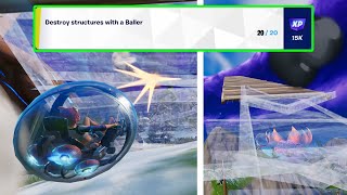 How to EASILY Destroy structures with a Baller (20) | Fortnite Week 7 Challenge Guide