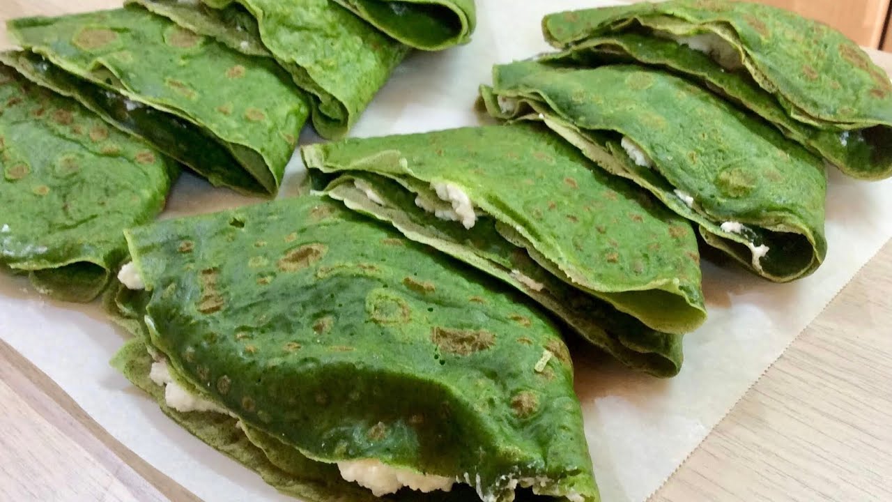 CRESPELLE VERDI con RICOTTA SPECK e SCAMORZA  ricetta facile - TUTTI A TAVOLA