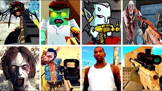 sniper 3d assassin, gta san andreas, the walking zombie 2, zombie age 3, Zombie 3D Gun Shooter, ... screenshot 5