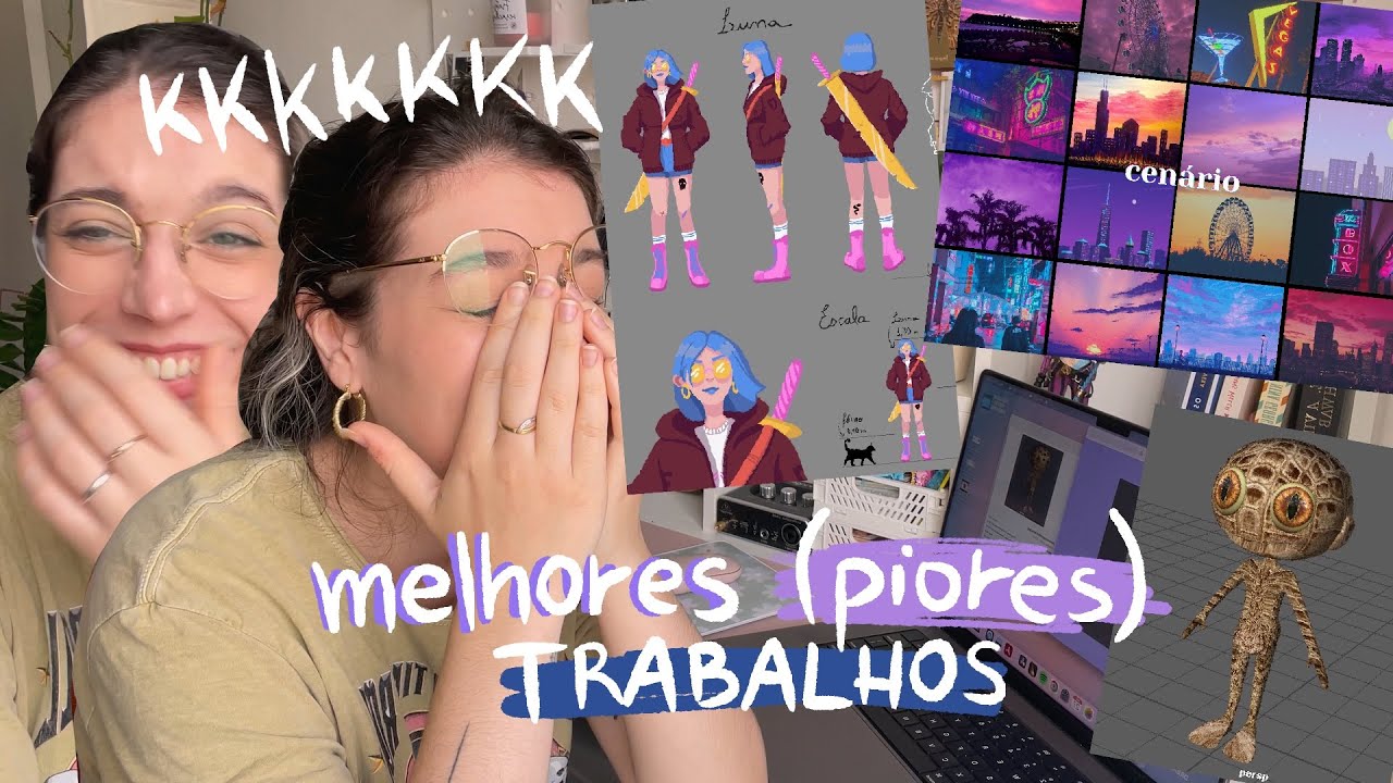 TOUR PELOS MEUS TRABALHOS DA FACULDADE DE DESIGN