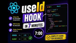 useId Hook in React 🔥 | Complete Guide in 6 Minutes  || #ai #coding  #react  #video #viral