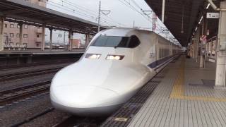 東海道新幹線 700系こだま661号新大阪行き岐阜羽島入線〜発車