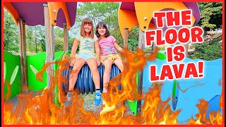 Alyssa e Azzurra: THE FLOOR IS LAVA al parco!