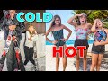 HOT vs COLD - Beach vs Ski Slope! Challenge! w/ The Shumway Show