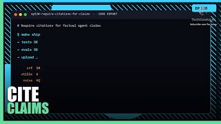 Require citations for factual agent claims
