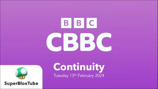 CBBC UK | Continuity (Tuesday 13th February 2024)