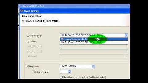 Using Nero Express for DVD Burning