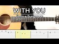 BTS Jimin x Ha Sungwoon - With You (Guitar Tabs Tutorial)