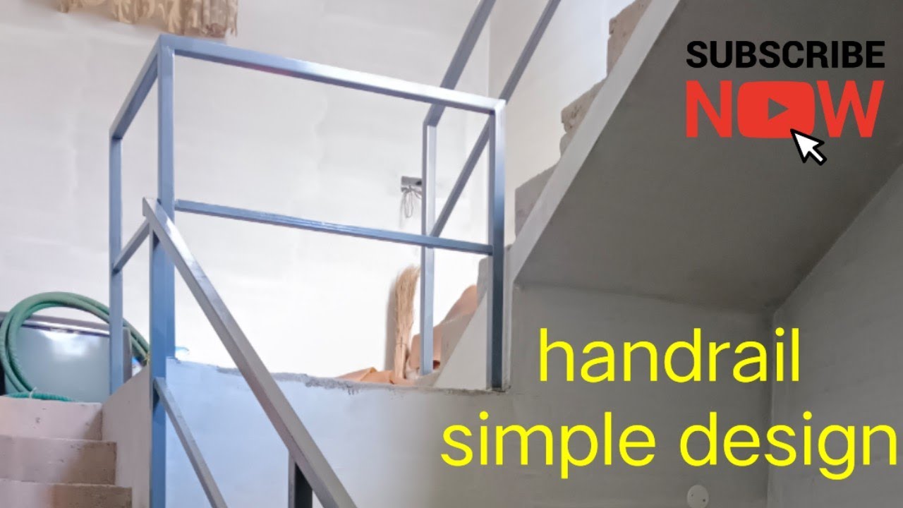 gp sq. tube handrail, simple design - YouTube