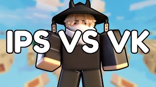 IPS vs VK Clan War│SPAWN KILLING (Roblox Bedwars)