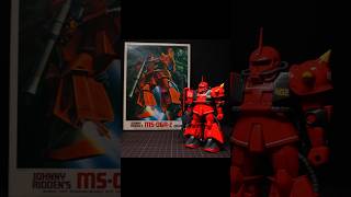 ジョニーライデンの歸還。MSV1/144 MS-06R-2 ジョニーライデン少佐機 ザク ラッカー筆塗り #ガンプラ #gundam #gunpla