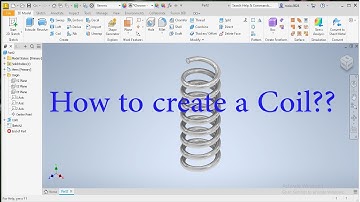 Create a Coil in Autodesk inventor 2023