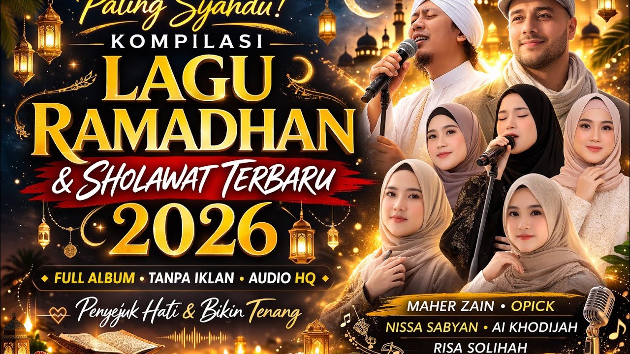 Bikin Hati Tenang! Mix Sholawat & Lagu Ramadhan Terbaik 2026 (Full Album Tanpa Iklan)