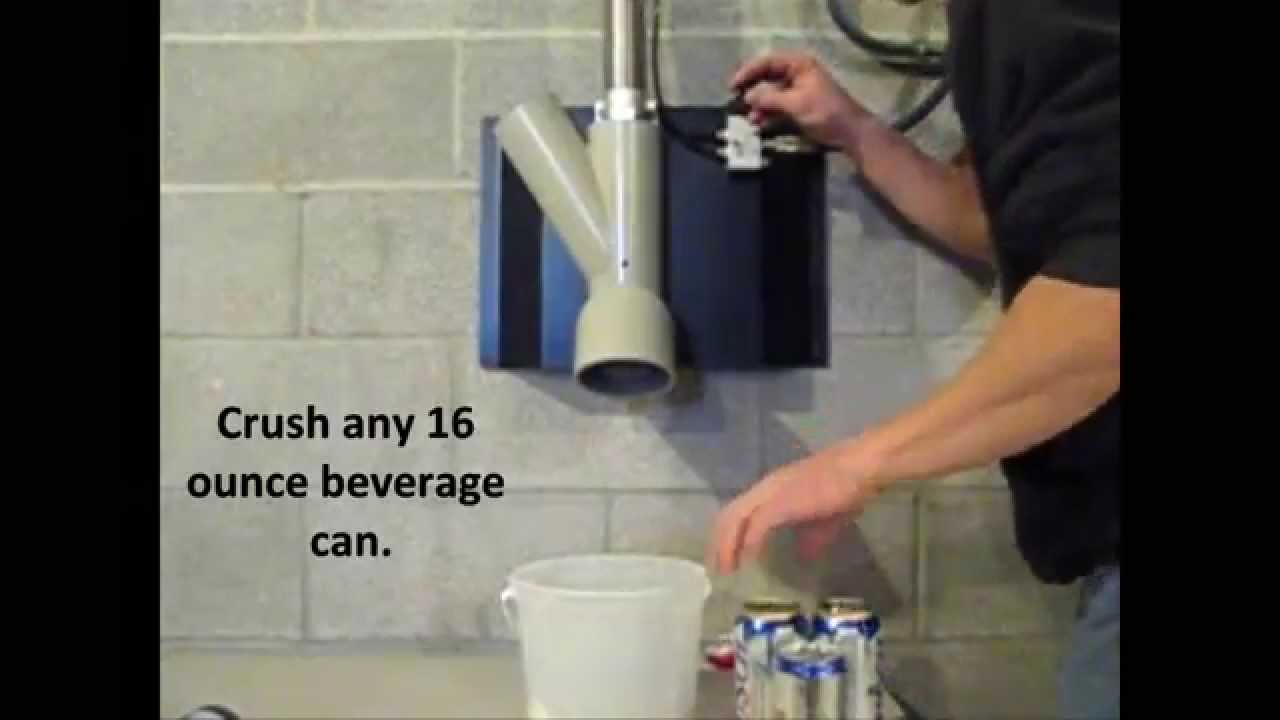 The Side Swipe Pneumatic Aluminum Can Crusher Can Crusher Aluminum Can Canning