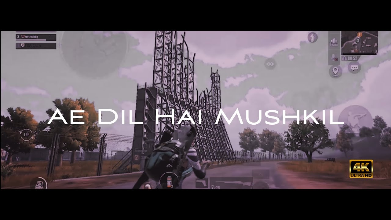 Ae Dil Hai Mushkil x Can We Kiss Forever Short BGMI Edit 4K YouTube