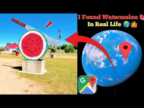 I Found Giant Watermelon 🍉 On Google Earth #googleearth #googlemaps #viralvideo