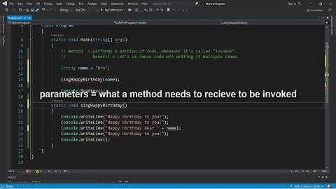 C# methods 📞