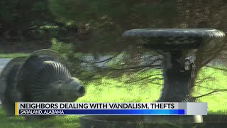 Neighbors dealing with vandalism, thefts in Saraland