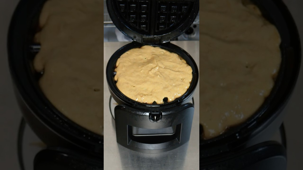 Sweet Potato Waffles (Making the Batter) 