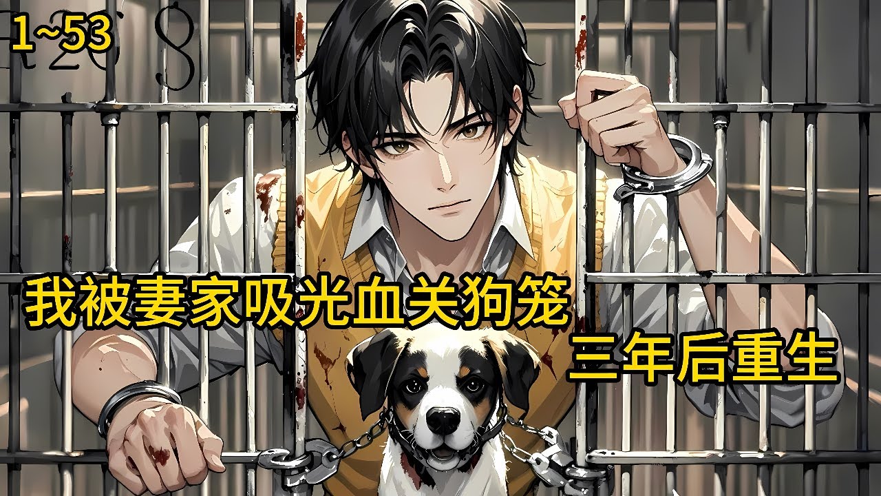 一场离奇车祸后，他半身瘫痪，绝色毒妻却将他残忍锁进了狗笼。幸好，他重生了。他决定要报复毒妻全家，《我被妻家吸光血关狗笼三年后重生》1~53#小说 #热血#小说推荐 #漫畫#有声小说#狗血#爽文