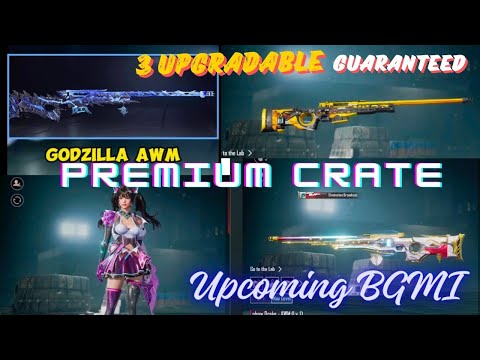 3x UPGRADABLE GUNS IN PREMIUM CRATE BGMI | FREE AWM UPGRADABLE BGMI PREMIUM CRATE
