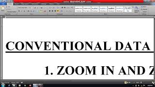 UNIT 5 : CONVENTIONAL DATA VISUALIZATION TOOLS
