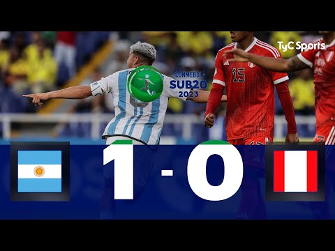 Argentina 1-0 Perú | Sudamericano Sub 20 Colombia 2023 - Grupo A (Fecha 4)