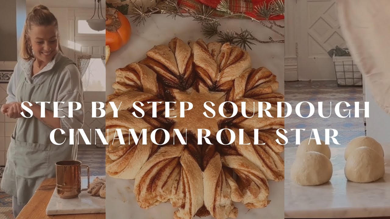 Как приготовить булочку с корицей в форме звезды