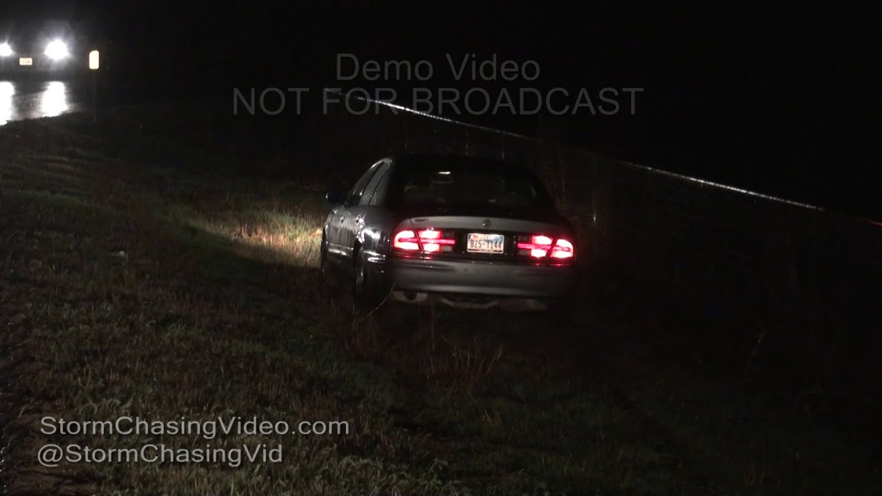 Weatherford, TX Severe Storm After Dark - 3/7/2016