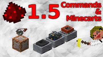 1.5 Minecraft - Redstone Update! Commands & Minecarts Showoff
