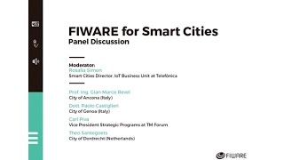 FIWARE SUMMIT'16 - Smart Cities panel