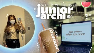 JUNIOR ARCHITECT VLOG ep. 1 👷🏻‍♀️ | accepting job offer, first job learnings and struggles ✨