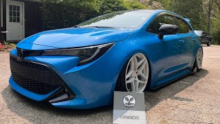 Installing Air Suspension on a 2022 Corolla Hatch! (Grinds.usa)