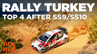 Top 4 After Grueling SS9/SS10 - WRC Rally Turkey 2020 [Evans, Neuville, Ogier & Loeb]